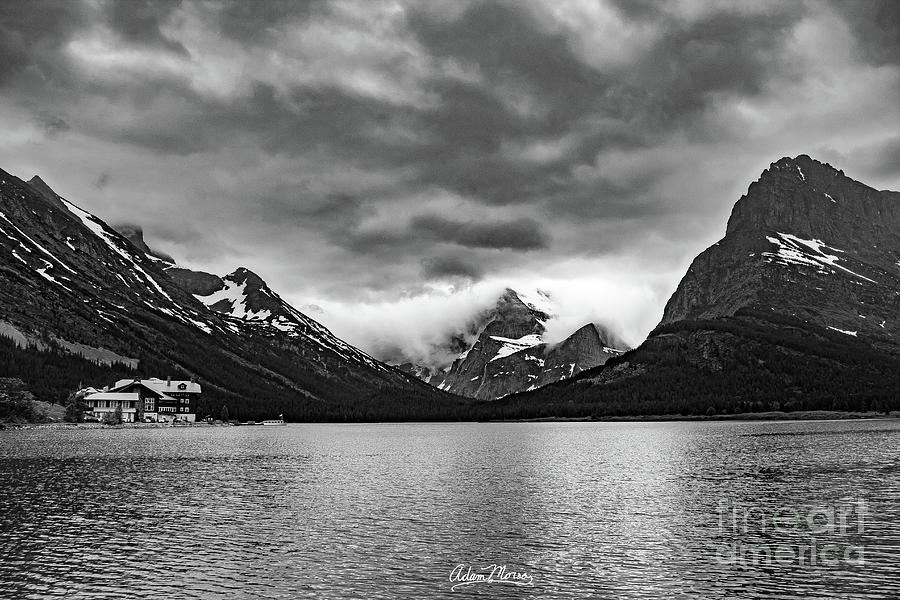 Glacial Getaway, Black and White Photograph by Adam Morsa