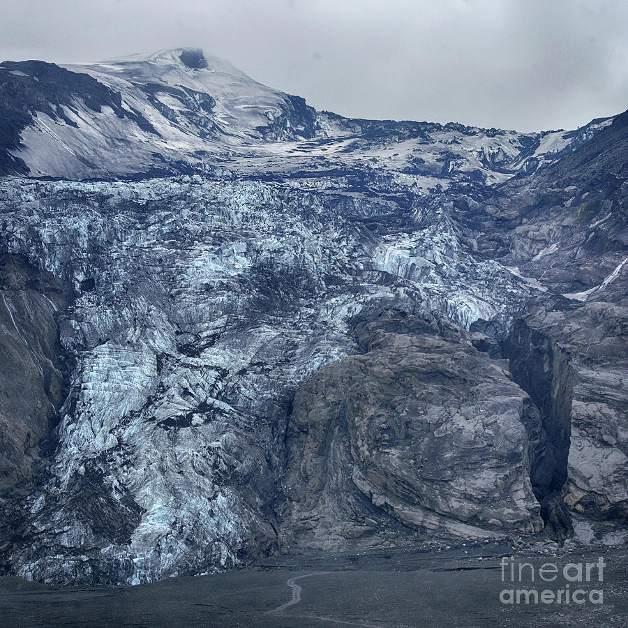 glacier at Eyjafjallajoekull Iceland Photograph by Rudi Prott