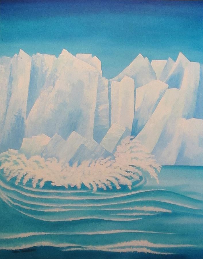 Glacier Bay Alaska Painting by Carol Sabo
