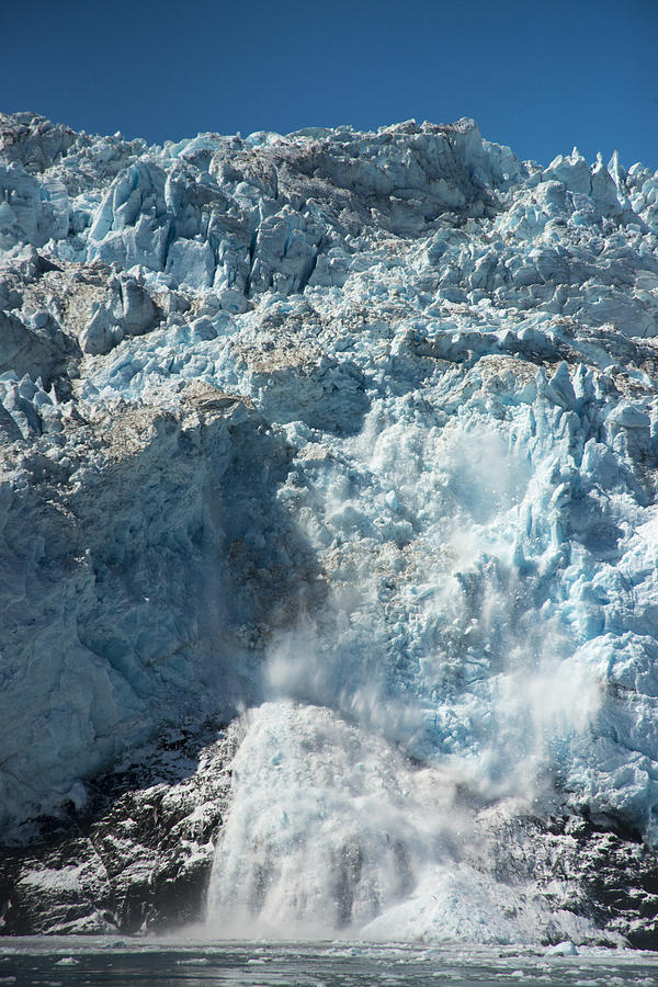 Glacier Calving Photograph by John Coffey | Fine Art America