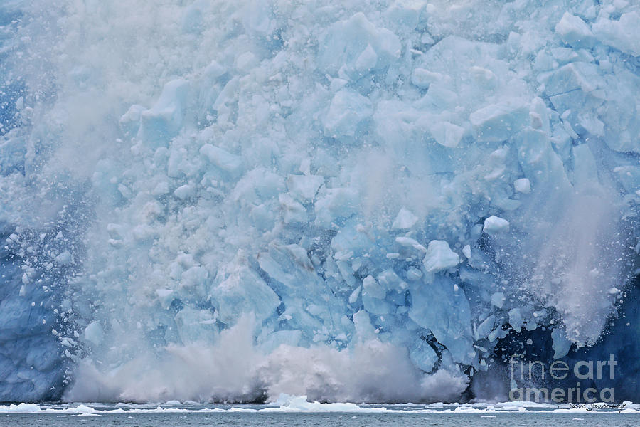 Glacier Calving Photograph by Steve Javorsky