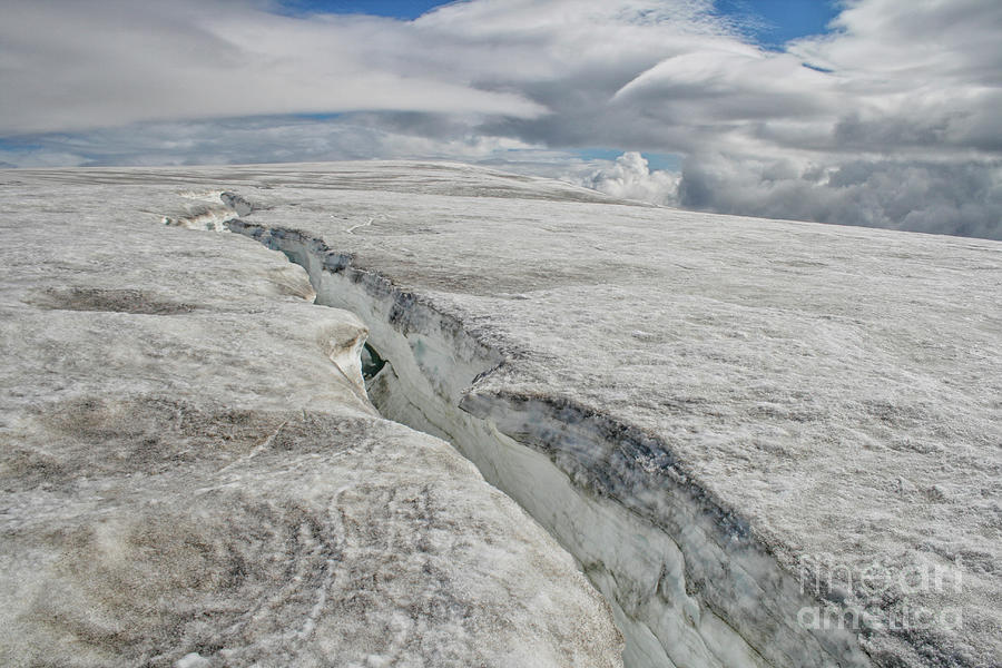 Glacier crack Photograph by Patricia Hofmeester