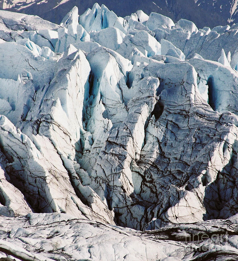 Glacier Detail Photograph by Kimberly Blom-Roemer