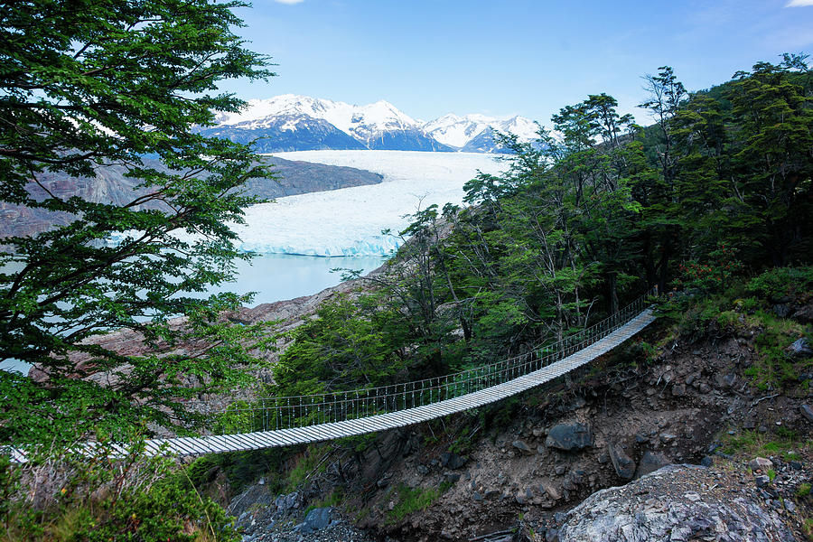 Glacier Grey Bridge Photograph by Kent Nancollas