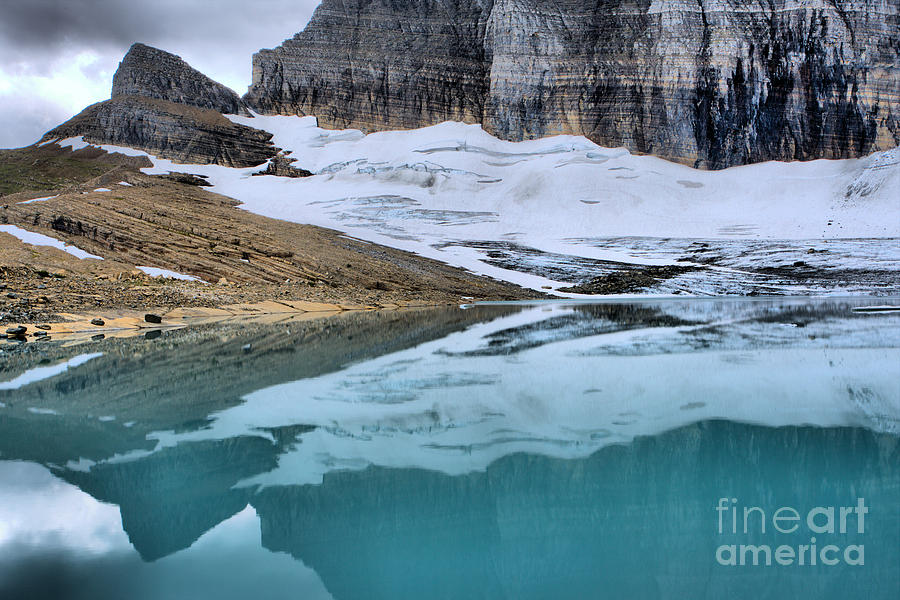 Glacier Ice A Stone Reflections Photograph by Adam Jewell