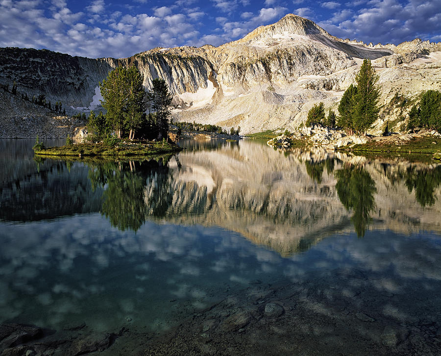 Glacier Lake Reflection Of Glacier Peak In Oregon's Eagle Cap ...