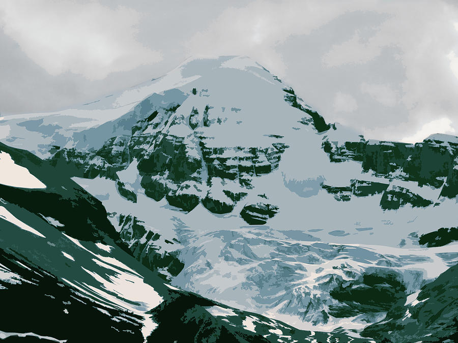 Glacier Digital Art by Larry Darnell