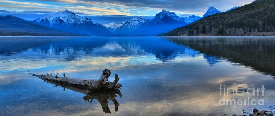 Glacier Mountain Reflections Photograph by Adam Jewell
