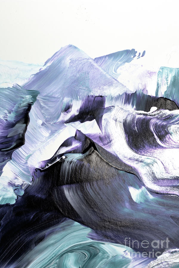 Abstract Painting - Glacier Mountains by PrintsProject
