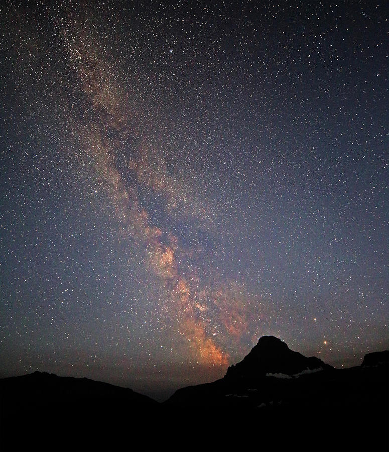 Glacier National Park Milky Way Photograph by Jean Clark