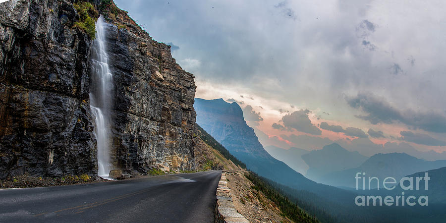 Glacier National Park Photograph - Glacier National Park Road to the Sun by Twenty Two North Photography