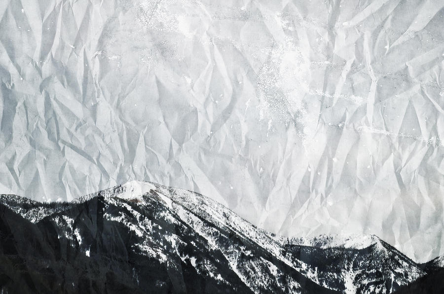 Glacier National Park Snow Covered Peaks Landscape Photograph by Kyle Hanson