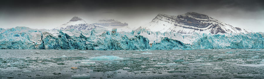 Glacier panorama Photograph by James Billings