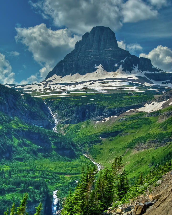 Glacier Park Valley View Photograph by Harry Strharsky