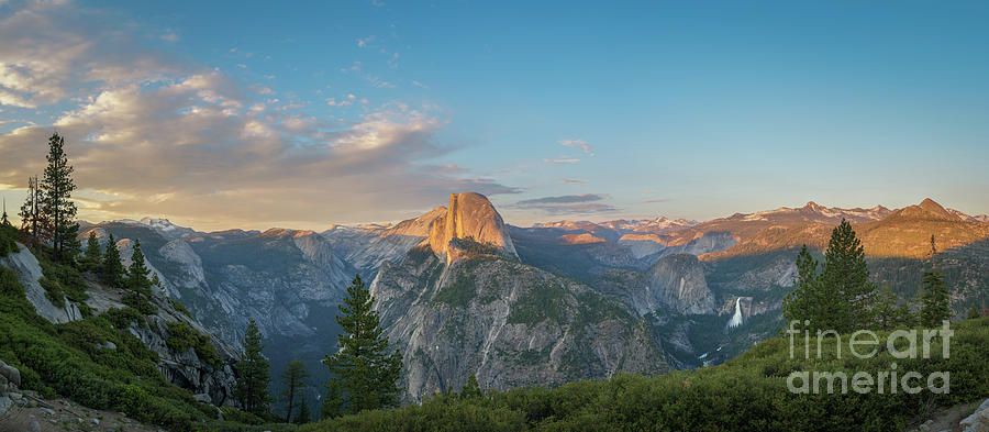 Glacier Point Amphitheater Panorama  Photograph by Michael Ver Sprill