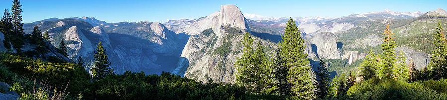 Glacier Point Half Dome Panorama Yosemite Photograph by Lawrence S Richardson Jr
