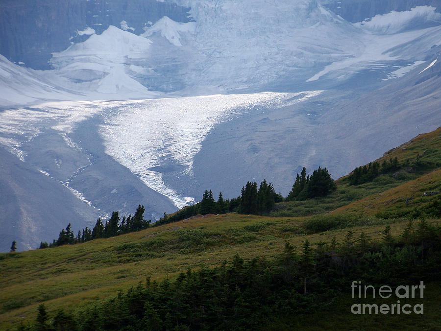 Glacier Tongue Scours The Valley Far Below Photograph by Greg Hammond