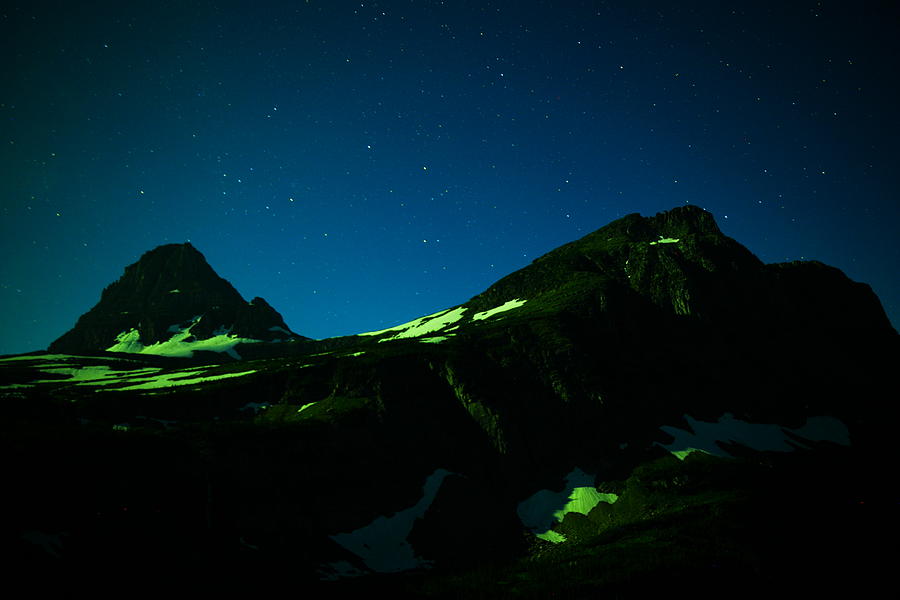 Glacier under the Stars Photograph by Jeff Swan