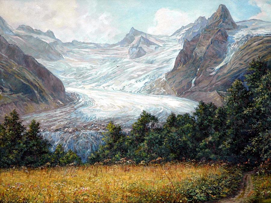 Glacier Painting By Vladimir Bernakevitch - Fine Art America