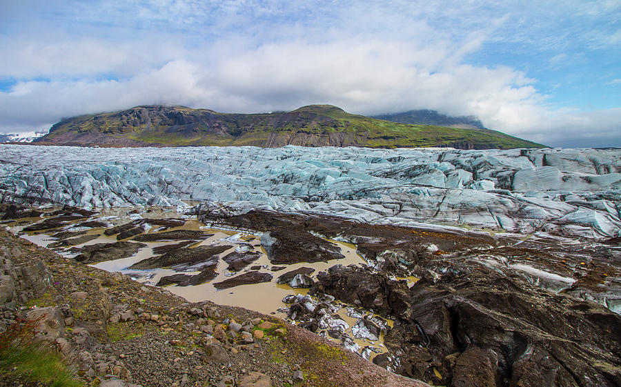 Glacier, Vatnajokull National Park, Iceland Photograph by Venetia Featherstone-Witty