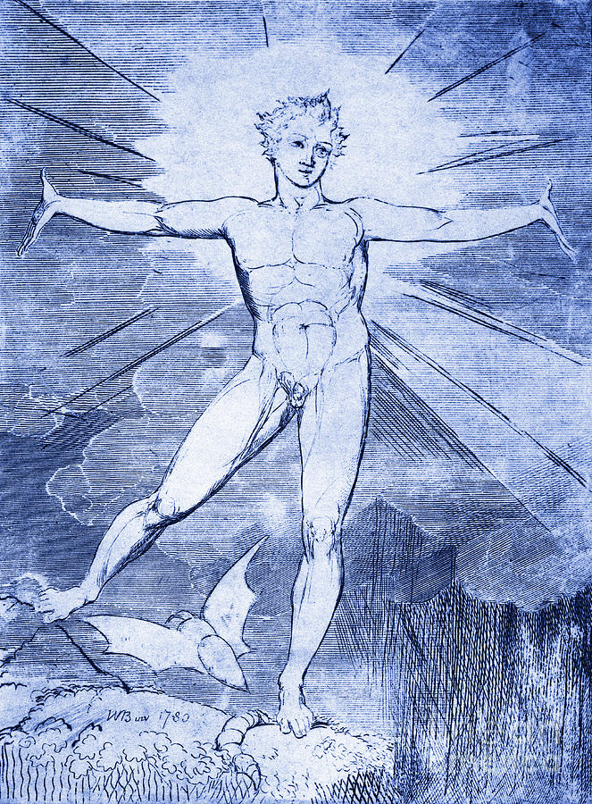 Glad Day by William Blake Drawing by William Blake