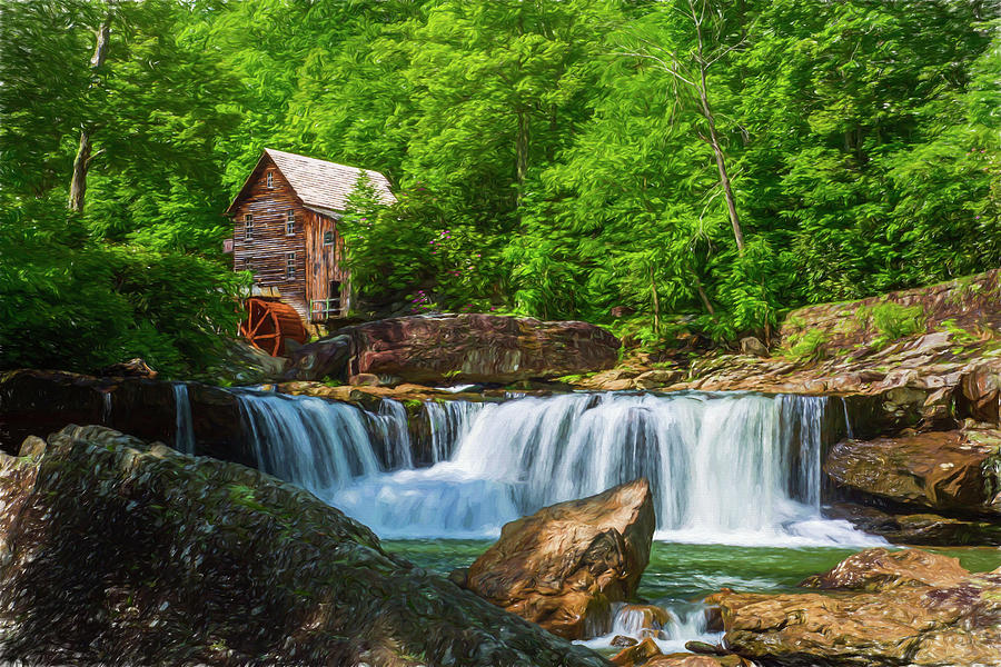 Mill Photograph - Glade Creek Grist Mill In Summer II by Amy Jackson