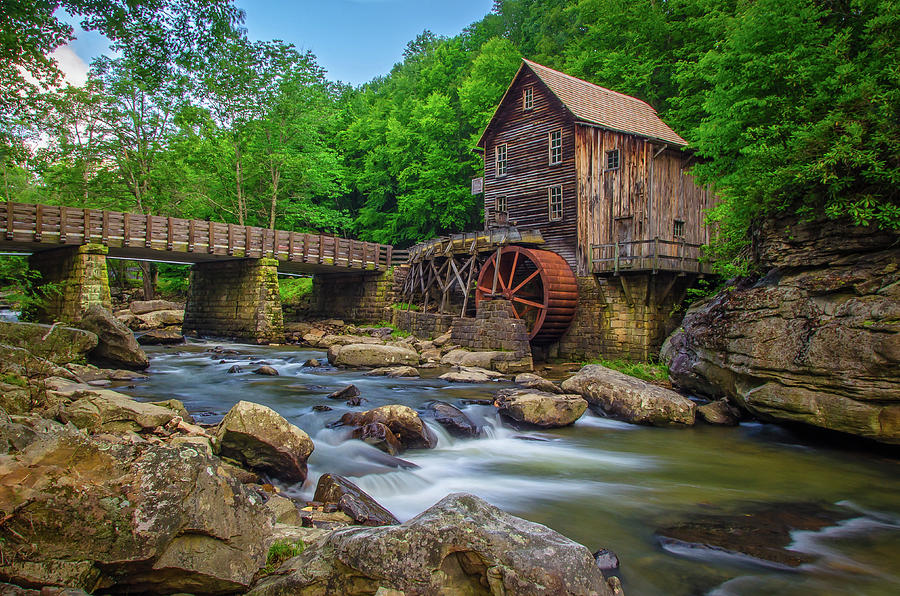 Glade Creek Grist Mill, Babcock State Park, WV Photograph by Ina ...