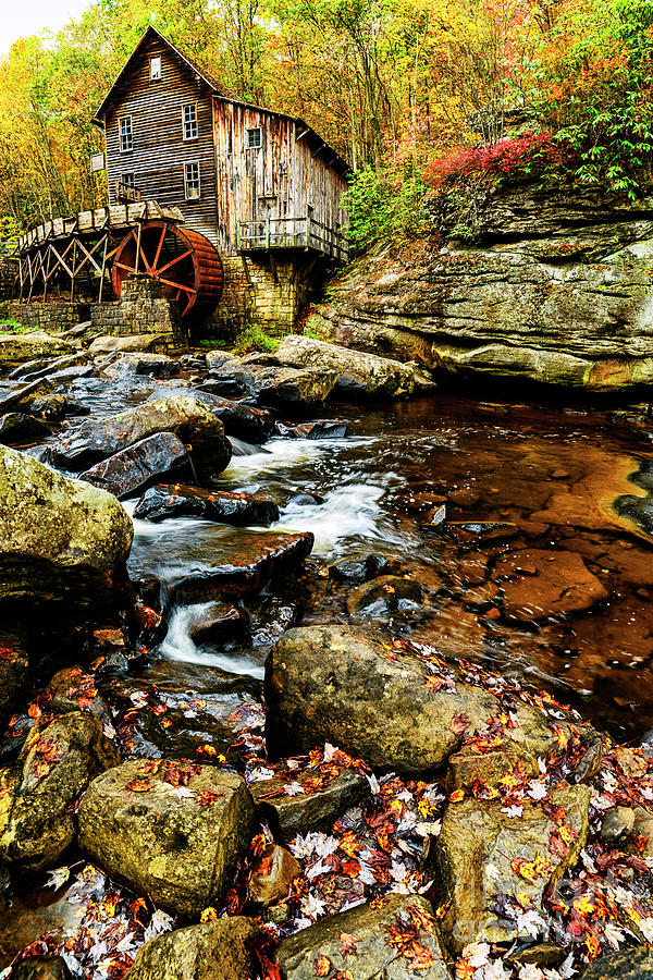 Glade Creek Grist Mill Fall  Photograph by Thomas R Fletcher