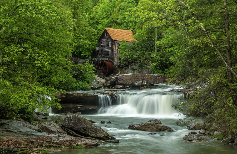 Glade Creek Grist Mill in May Photograph by Chris Berrier