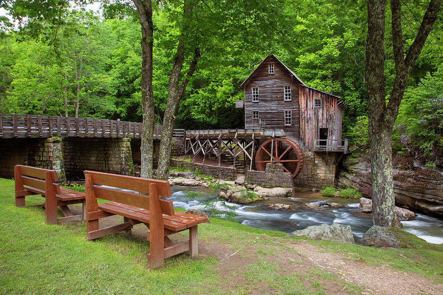 Glade Creek Grist Mill In Summer Photograph