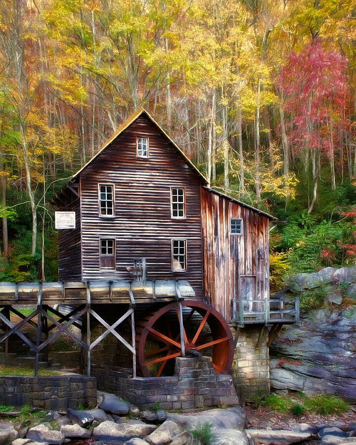 Glade Creek Grist Mill Photograph by Lana Trussell