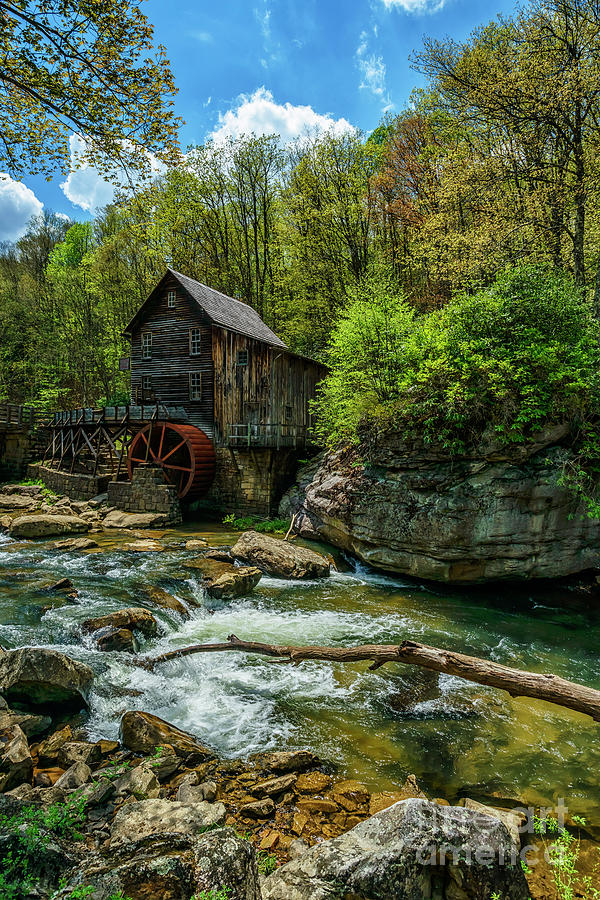 Glade Creek Grist Mill Spring Photograph by Thomas R Fletcher