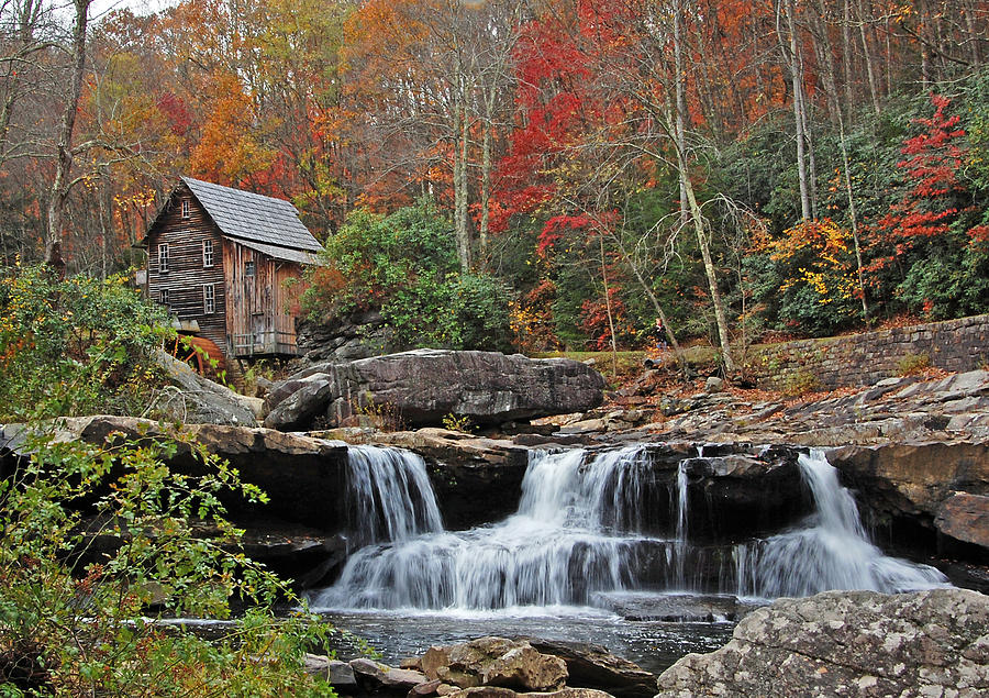 Glade Creek Mill and Falls Photograph by Ben Prepelka
