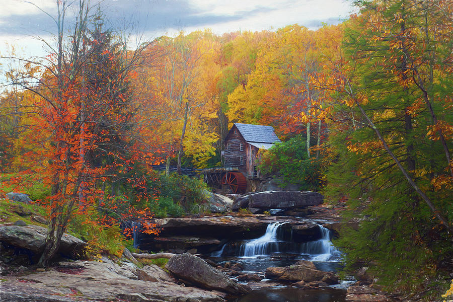 Glade Creek Mill In Autumn Photograph