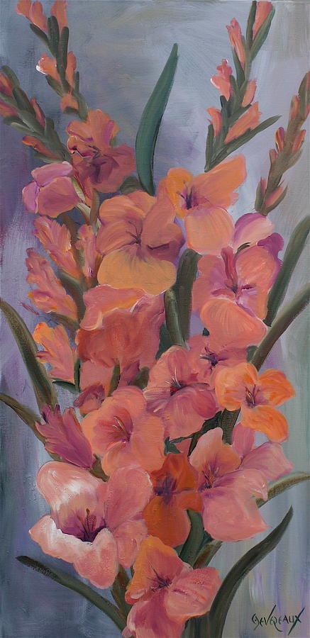 Gladiolus Painting by Cher Devereaux