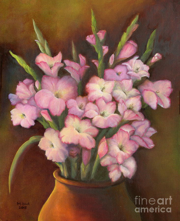 Glads Painting by Marlene Book