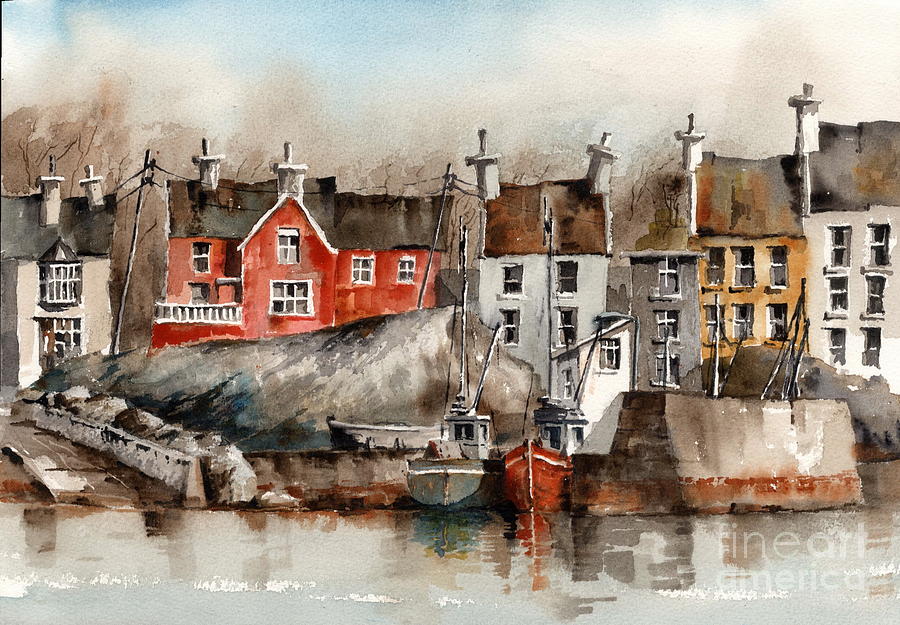 Glandore Harbour, Cork... x111 Painting by Val Byrne