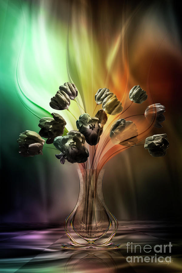 Glasblowers tulips Digital Art by Johnny Hildingsson