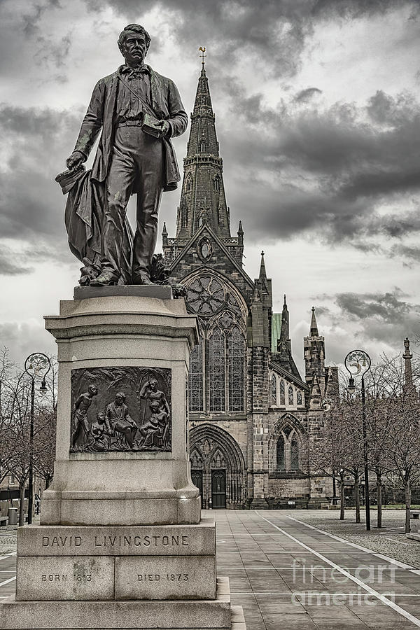 Glasgow Cathedral and Statue Photograph by Antony McAulay