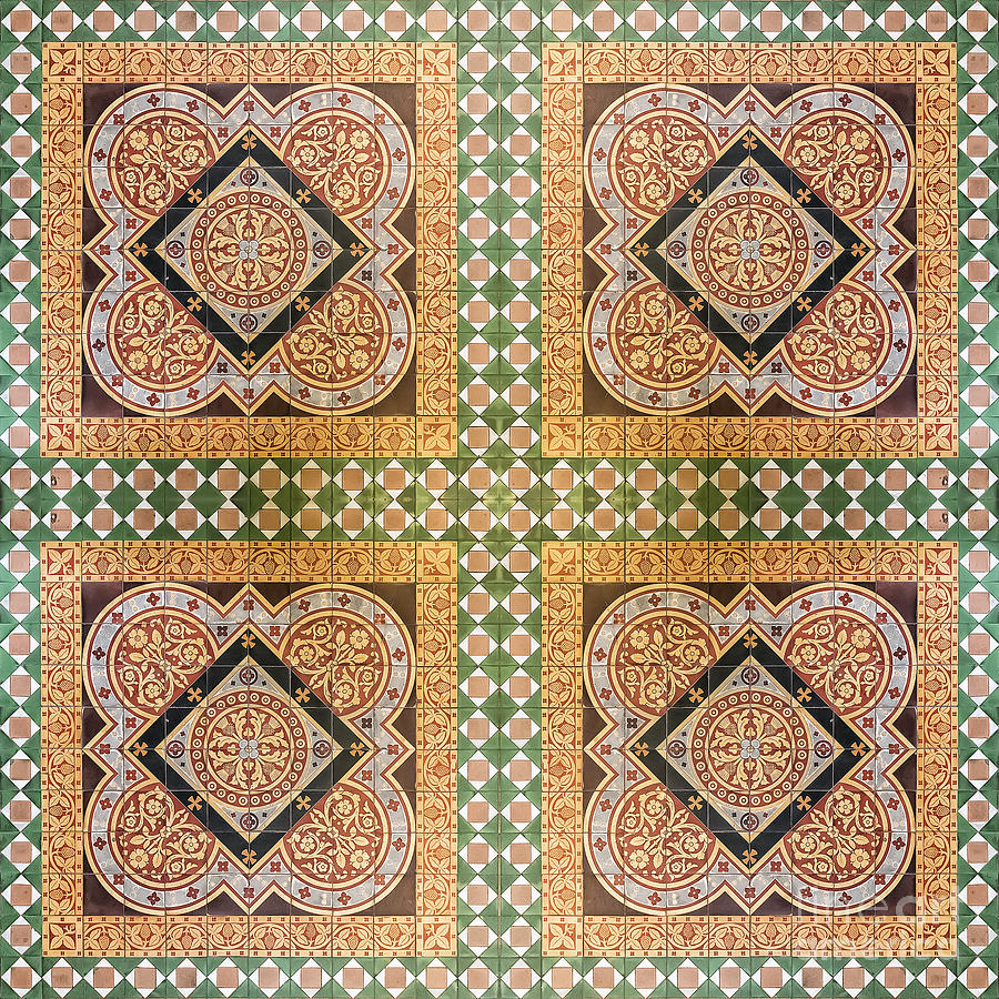Glasgow Cathedral Floor Tiles Photograph by Antony McAulay