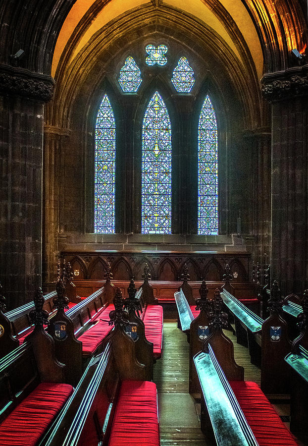 Glasgow Cathedral Window Photograph by Bud Simpson