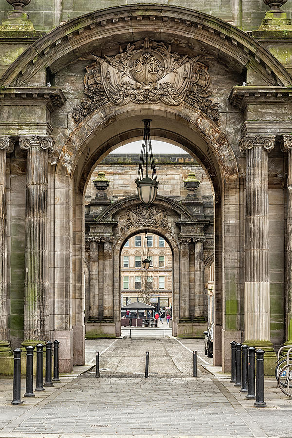Glasgow City Chambers Side Entrance Photograph by Antony McAulay