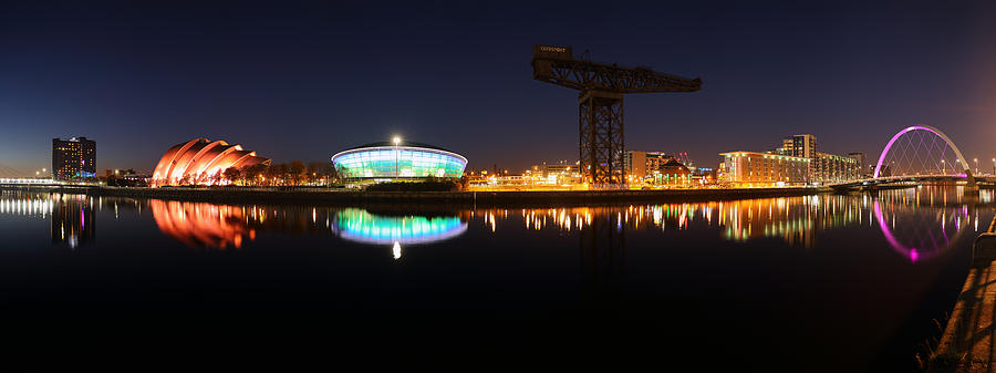 Glasgow Clyde Panorama Photograph by Grant Glendinning
