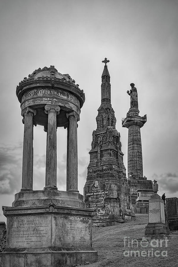 Glasgow Necropolis Graveyard Memorials Photograph by Antony McAulay