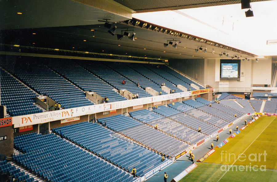 Glasgow Rangers - Ibrox - North Side Railway Stand 2 - July 1999 Photograph by Legendary Football Grounds