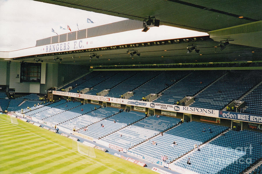 Glasgow Rangers - Ibrox - North Side Railway Stand 3 - July 2003 Photograph by Legendary Football Grounds