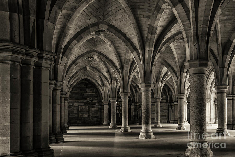 Glasgow University Cloisters One 3 Photograph by Bob Phillips
