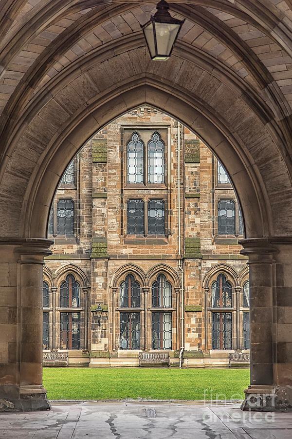 Glasgow University Through the Arch Photograph by Antony McAulay