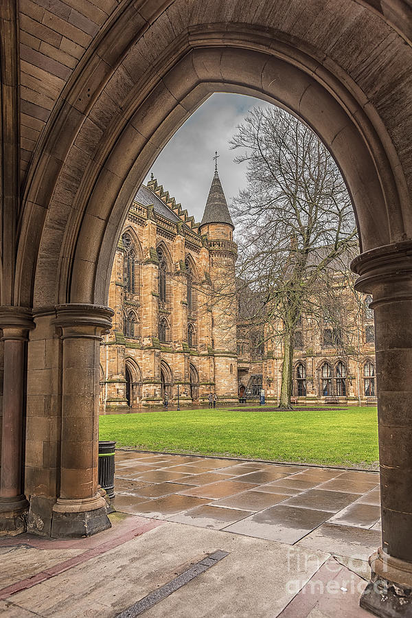 Glasgow University ThroughThe Archway Photograph by Antony McAulay