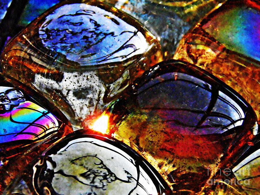 Abstract Photograph - Glass Abstract 2 by Sarah Loft
